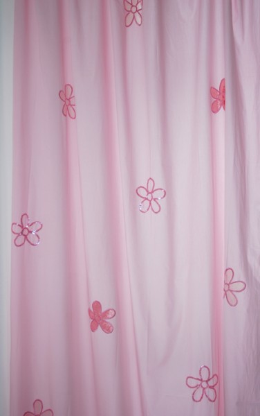 Taftan - Vorhang Blumen rosa