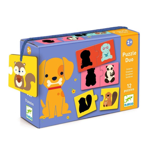 Djeco Duo Puzzle Schatten 2+