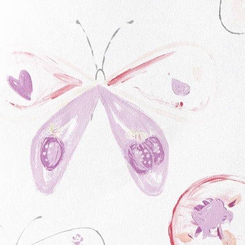 Caselio Oh La La Tapete Schmetterlinge lila 66185094