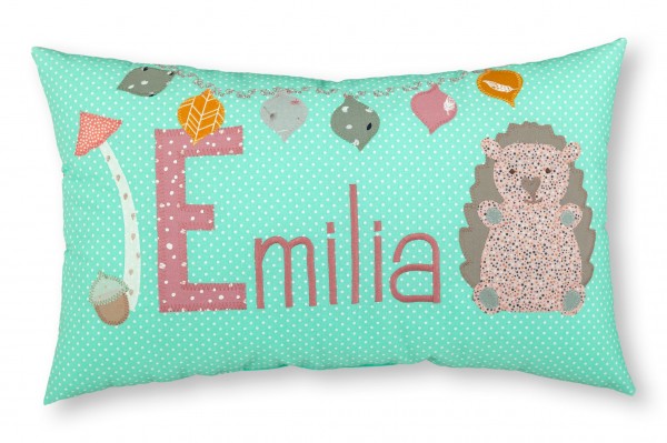 Crepes Suzette Namenskissen Igel