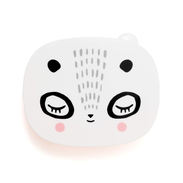 Petit Monkey Lunchbox Brotdose Panda weiss rosa