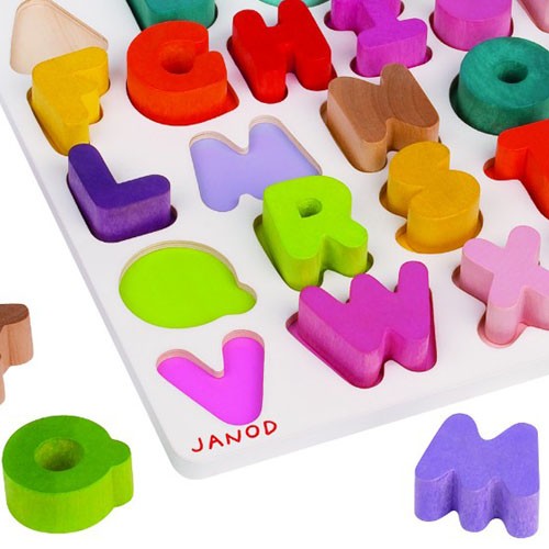 Janod ABC Steckspiel aus Holz 3+