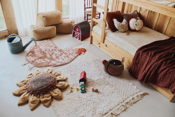 Lorena Canals waschbarer Teppich Chicken Huhn