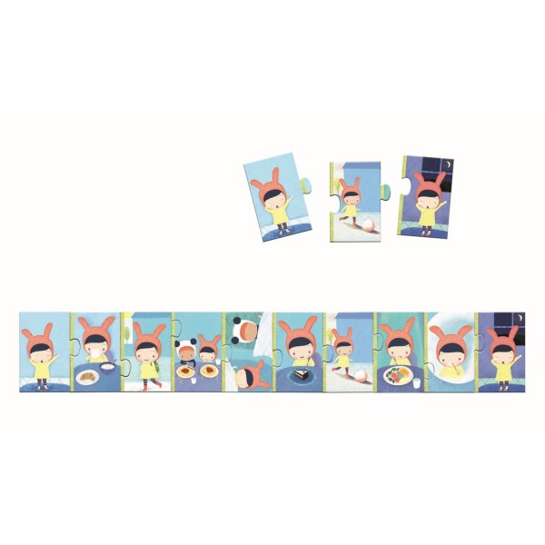 Djeco Lernpuzzle Der Tag 3+