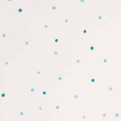 Camengo Punkte Tapete blau/beige 9820130