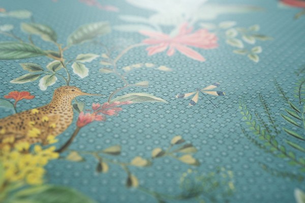 Pip Studio 5 Vliestapete Floral türkis