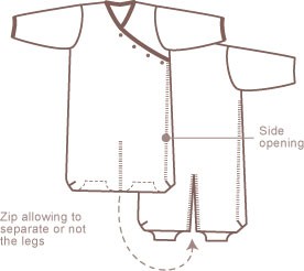 Babyboum Funny Text Schlafsack 70 cm choco