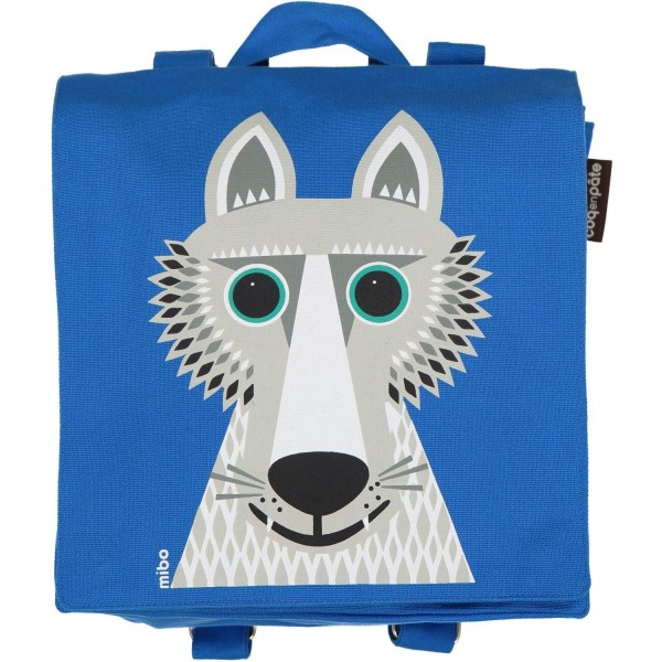 Coq en Pate Kinderrucksack Wolf Mibo blau