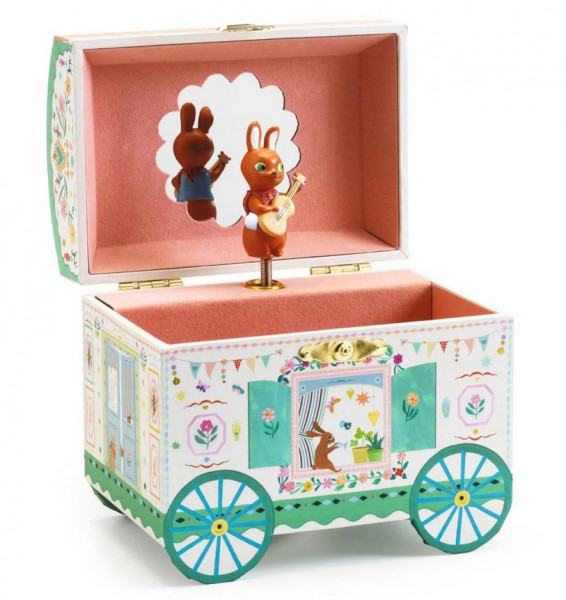 Djeco Schmuckkästchen Spieluhr Hasen Wohnmobil