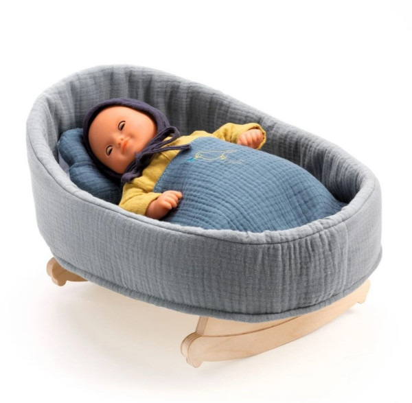 Djeco Pomea Puppenwiege blue dream