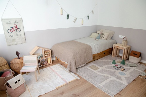 Lorena Canals Teppich Lanes natural vintage nude waschbar 90x130cm