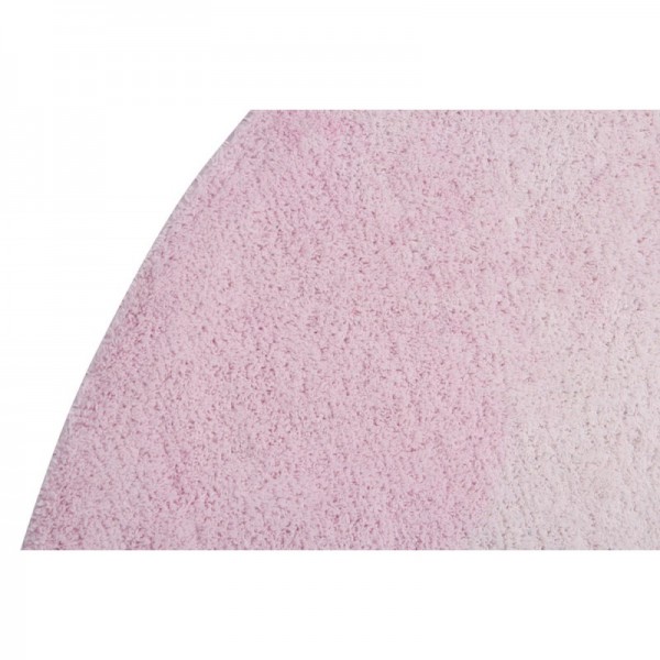 Lorena Canals waschbarer Kinderteppich rund Tie-Dye Rosa