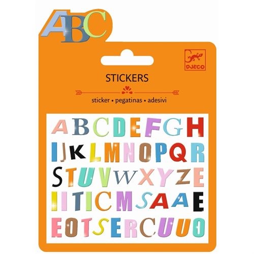 Djeco Mini Craft Sticker bunte Buchstaben