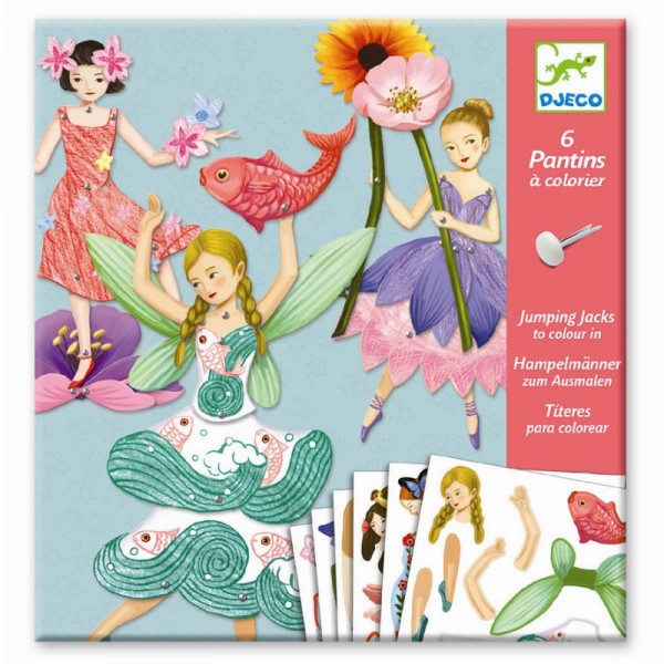 Djeco Bastelset Hampelmänner Elfen 6+