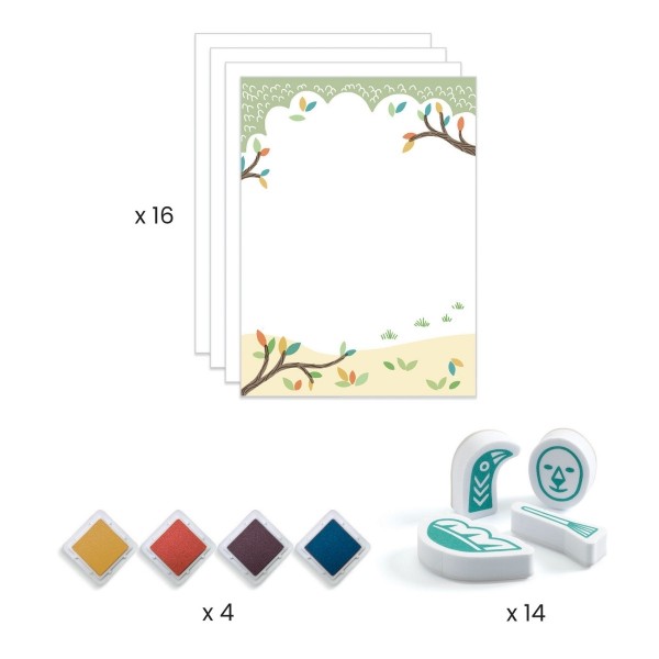 Djeco Stempelset Surprising Animals 5+