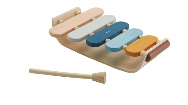Plantoys Oval Xylophon Naturfarben 12m+