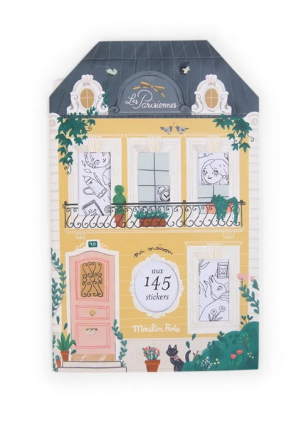 Moulin Roty Malbuch mit Stickern Parisiennes 3+