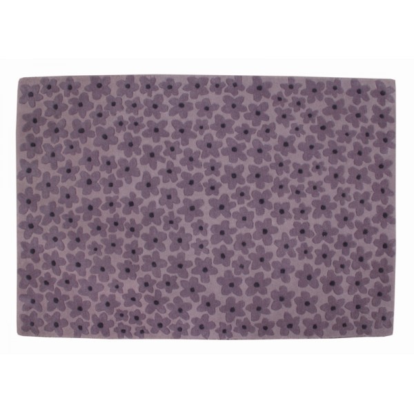 Lorena Canals Teppich Wolle Flowers Lila 140x200
