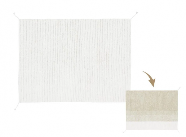 Lorena Canals Teppich Gelato Green 140x200cm waschbar reversibel