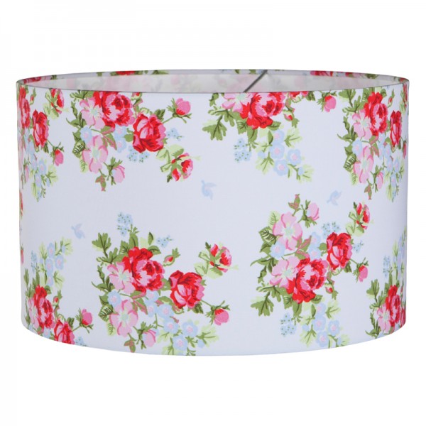 Little Dutch Hängelampe rund weiß mit Rosen