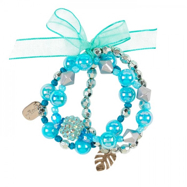 Souza Kinder Armband Smilla Monstera blau