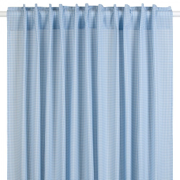 Lakaro Vorhang vichy Karo hellblau 140x265cm
