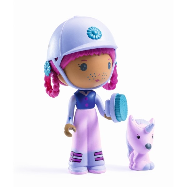 Djeco Tinyly Spielfigur Reiterin Joe und Gala 4+