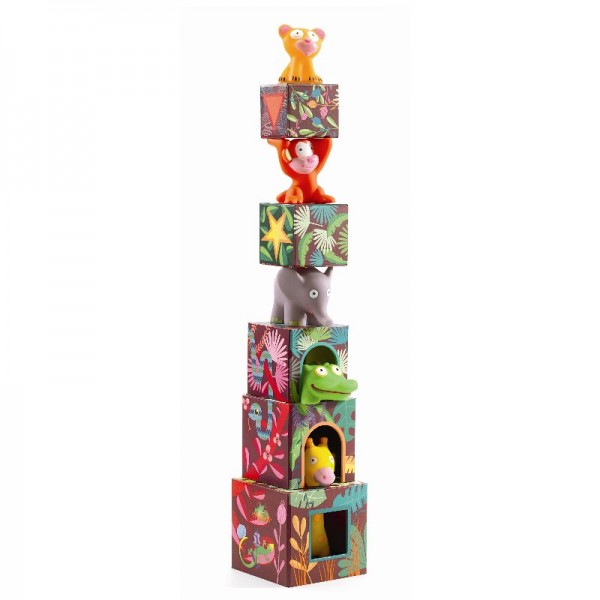 Djeco Stapelturm Maxi Topanijungle 1+