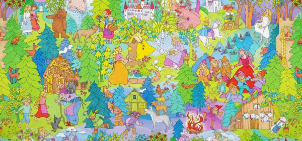 Geschenkpapier Rolle Grimms Märchen 200x70cm
