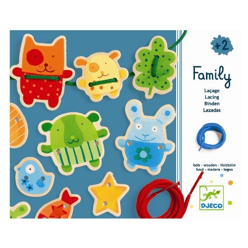 Djeco Knuddeliges Familien Fädeln 3+