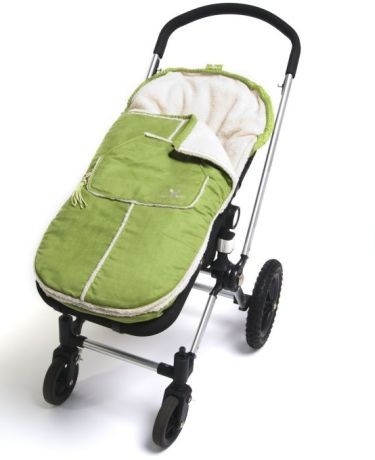 Wallaboo Fußsack Kinderwagen Jogger lime grün