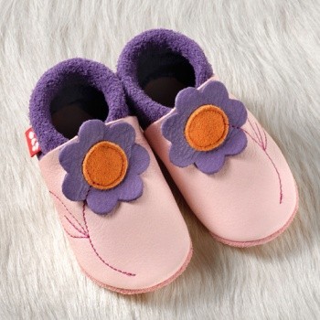 Pololo Lederschuh Jasmin rose-lila 24/25