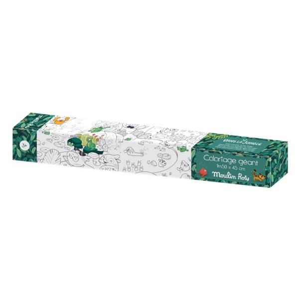 Moulin Roty riesiges Ausmalposter Dschungel 3+