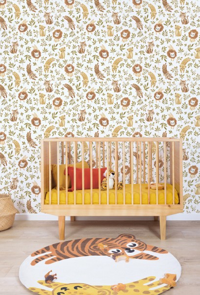 Lilipinso Kinderzimmertapete Vliestapete Dschungeltiere