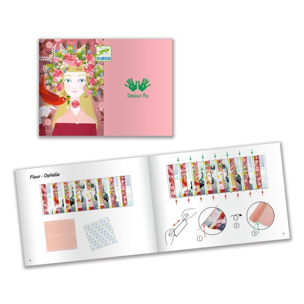 Djeco Bastelset Papierkunst Faltkunst Königinnen 7+