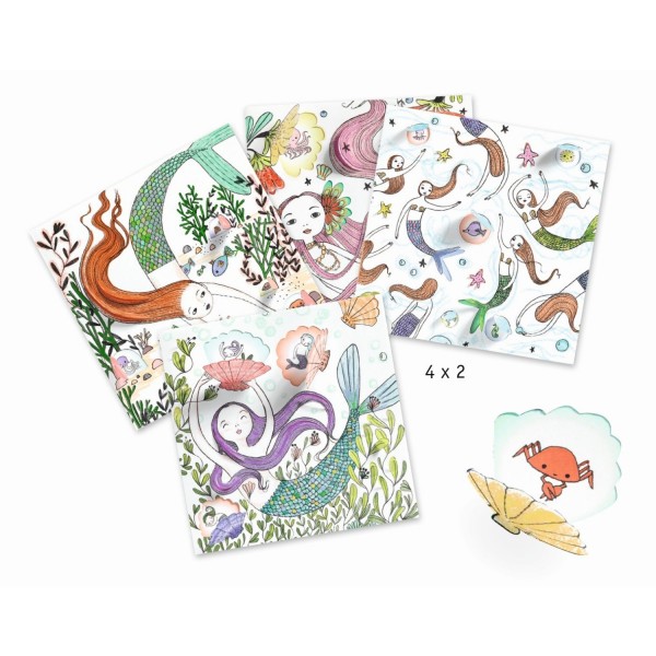 Djeco Malbuch Tief im Meer 6+