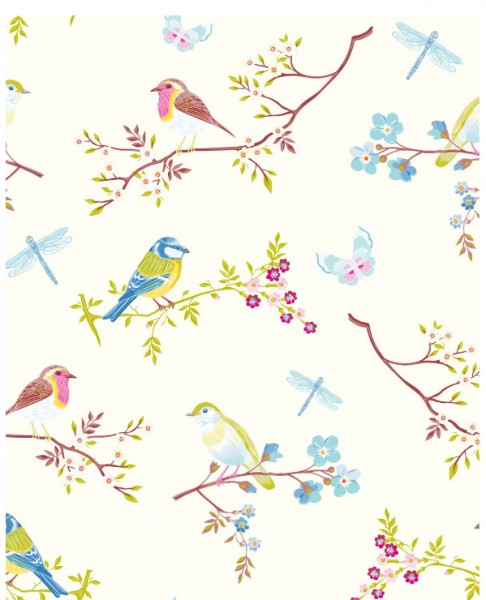 Pip Tapete Early Bird white