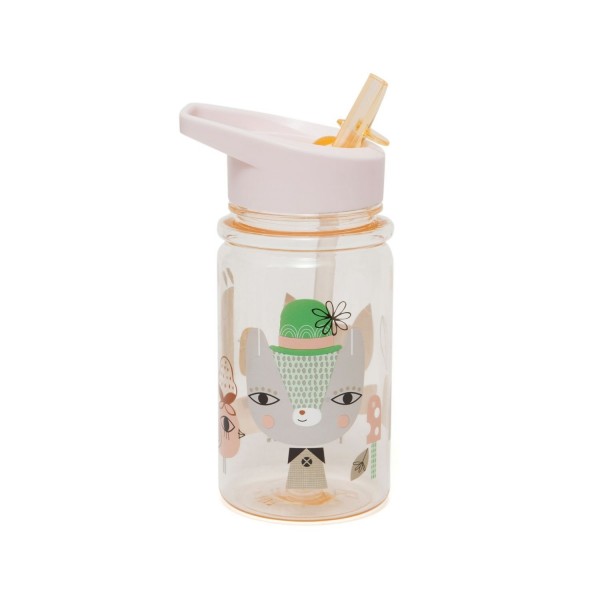 Petit Monkey Trinkflasche Lama and Friends pfirsich