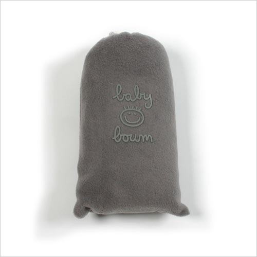 Babyboum Fleece Babydecke grau PINGU 100x150cm