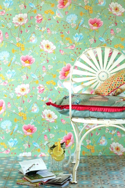 PiP Tapete Chinese Garden pink