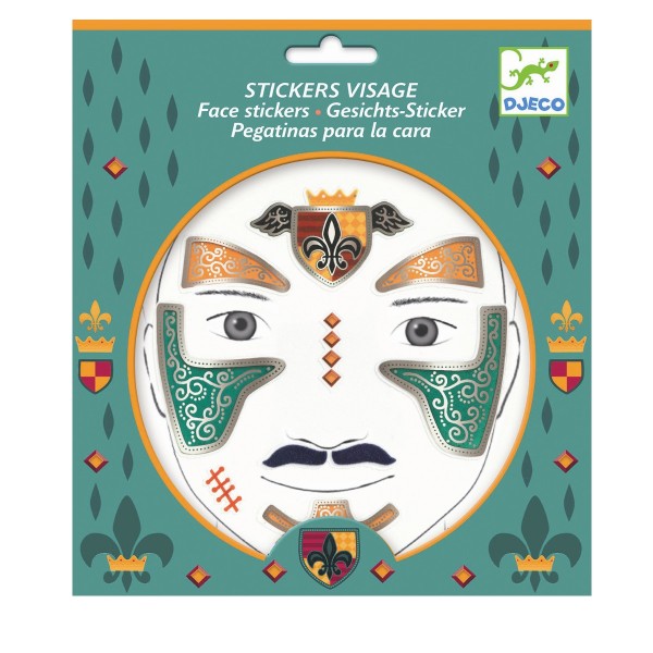 Djeco Gesichtsaufkleber Ritter 3+