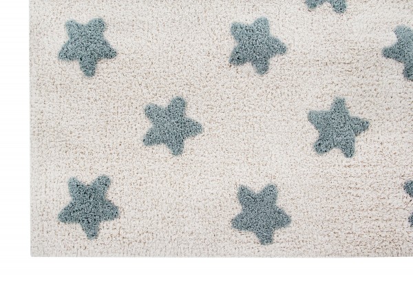 Lorena Canals waschbarer Kinderteppich Stars Vintage Blue