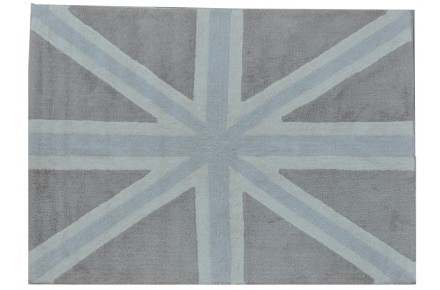 Lorena Canals Kinderteppich Flagge England grau