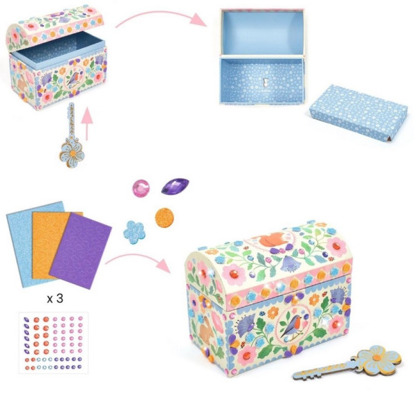 Djeco DIY Schatztruhe Precious gestalten 5+