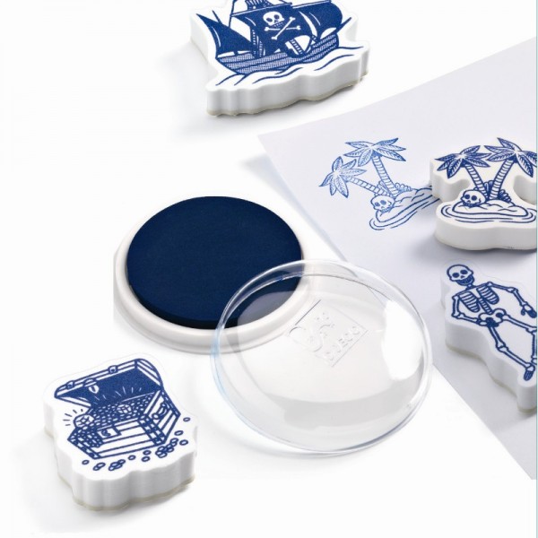 Djeco Stempelbox Piraten 4+