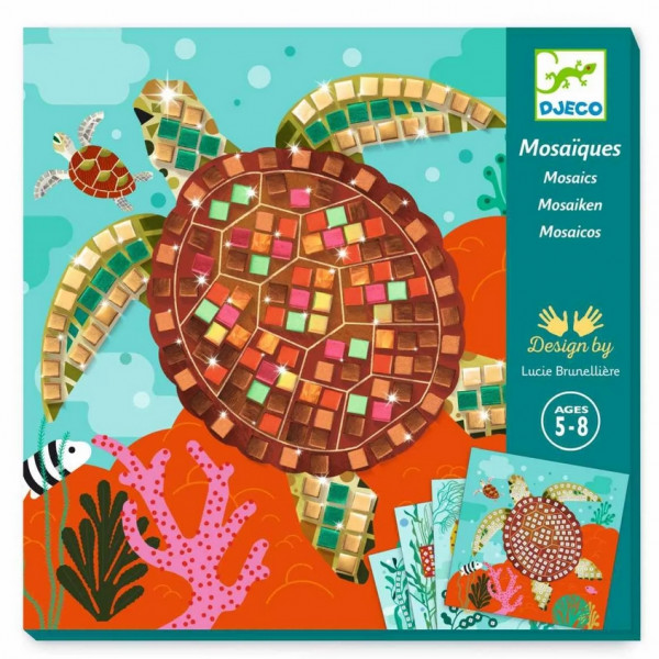 Djeco Bastelset Mosaiken mit Glitzer Karibik 5+