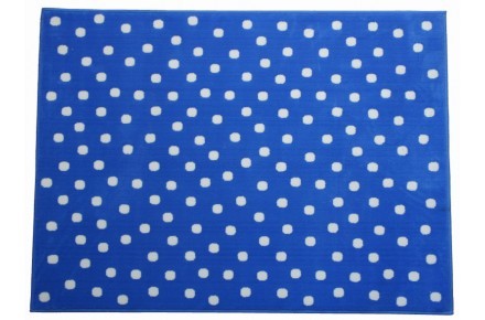 Lorena Canals Kinderteppich Punkte blau