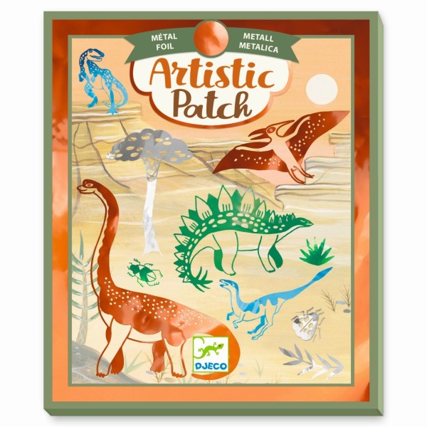 Djeco Bastelset Artistic Patch Dinosaurier 6+