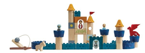 Plantoys Orchard Holzbauklötze Fantasy Burg 3+