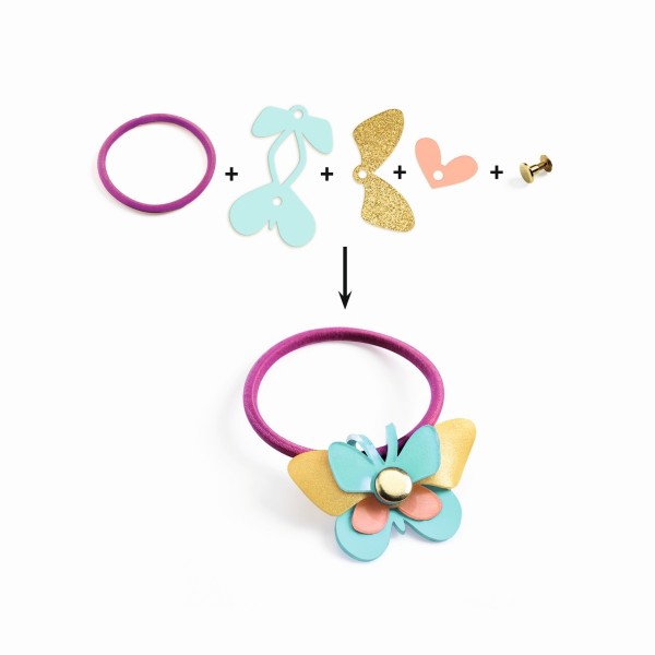 Djeco Bastelset Artistic Plastic Hairstyling 7+